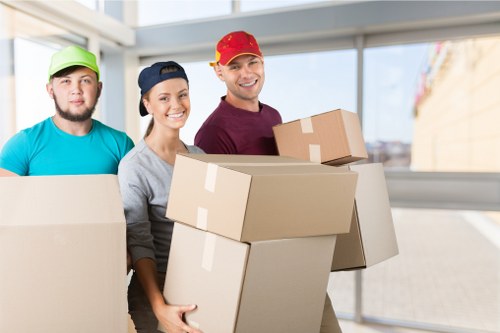 Removal team preparing a flat move in Woodgreen