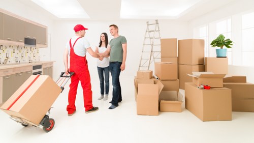 Professional movers handling a compact relocation in Woodgreen