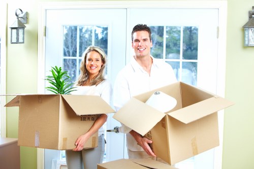 Furniture and files arranged for efficient office removals in Woodgreen