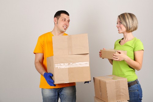 Family belongings packed neatly for secure storage in Woodgreen